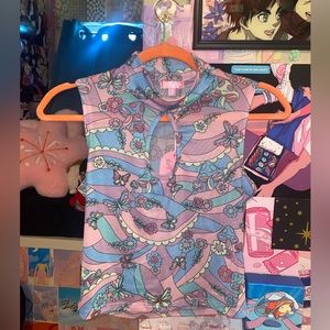 Sugar Thrillz x Dolls Kill Blooming With Love Keyhole Top